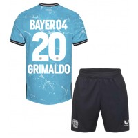 Bayer Leverkusen Alejandro Grimaldo #20 Tredjeställ Barn 2023-24 Korta ärmar (+ Korta byxor)